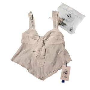 NWT Cider Lace Sweetheart Top